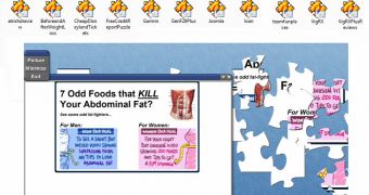 Jigsaw puzzles hide ads for miracle diets