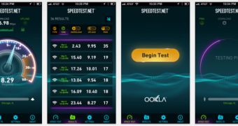 Speedtest app screenshots