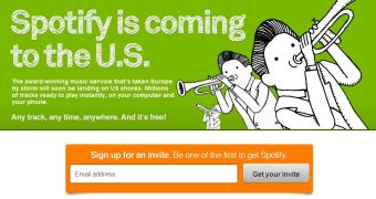 US citizens are encouraged to sign up for a Spotify invitation