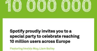 Spotify's 10 million users event
