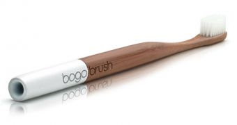 The Bogobrush is a biodegradable toothbrush intended to raise social and environmental awareness