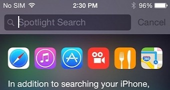 New Spotlight in iOS 8