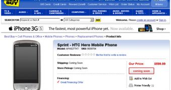 Sprint's Hero at Best Buy