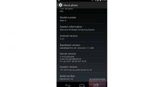 Android 4.4.2 KitKat for Sprint Moto X (screenshot)