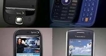 HTC Touch, LG Rumor, Palm Centro and BlackBerry 8130