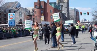 St. Patrick's Day in Boston Is Crashed by PETA's Lettuce Ladies