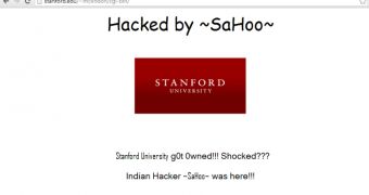 Defacement of Bonnie McLindon page on Stanford University portal