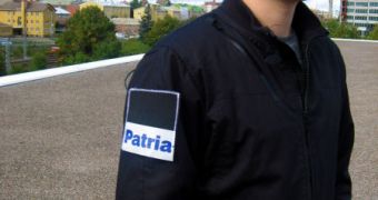The “Patria” patch conceals the new Iridium GPS antenna