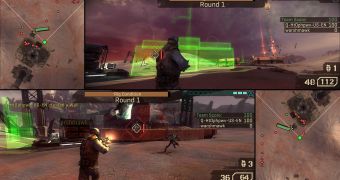 Starhawk's 2-player co-op in action