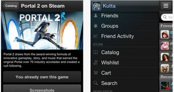 Steam Mobile iPhone 5 screens