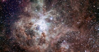 Photo showing the beautiful Tarantula Nebula