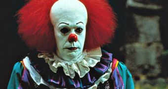Tim Curry as Pennywise in ABC's "It" miniseries