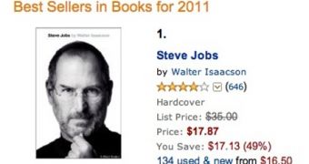 Steve Jobs Bio Now Best-Selling Book of 2011 on Amazon