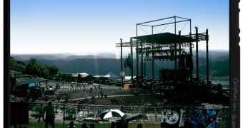 Coldplay concert setting