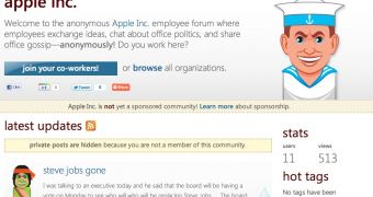 Screenshot of OfficeLeaks Apple forum