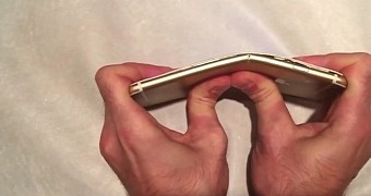 iPhone 6 bent to the point of breaking