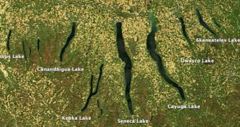 Upstate New York's Finger Lakes were shaped by glaciation