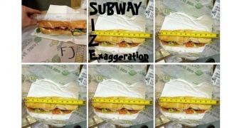 The Subway footlong is only 11 inches (28 cm)