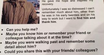 Jonny Benjamin's flyers meant to find the kind stranger