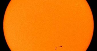 Sunspot groups 1024 are visible in the lower-right part of this image
