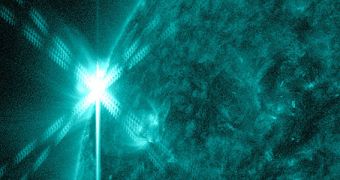 Sun produces new M-class solar flare, on August 17, 2012