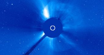 Sun Produces Large Coronal Mass Ejection