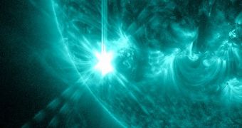 The Sun released a M6.2-class solar flare on Saturday, July 28, 2012