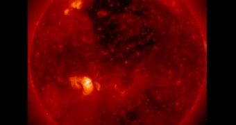 The JAXA Hinode solar observatory captured this view of the Sun on February 1