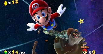 In-game screenshot from Super Mario Galaxy