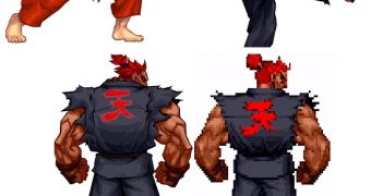 Left - Ken; Right - Akuma; Down - Improvements occuring with Akuma's character