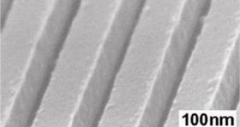 The grooves of the high-index-contrast sub-wavelength grating