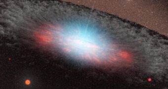 Artist impression of a supermassive black hole.