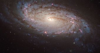 Hubble ACS image of the spiral galaxy NGC 5806, in the constellation Virgo