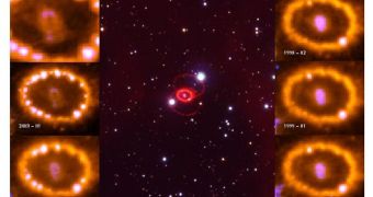 Image showing SN1987a, a supernova remnant in the Tarantula Nebula