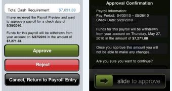 SurePayroll's Mobile Payroll app for the iPhone and iPod touch