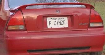 A cancer survivor is being forced to change his “F Cancr” plates