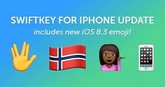 SwiftKey for iPhone 8.3 new emoji characters