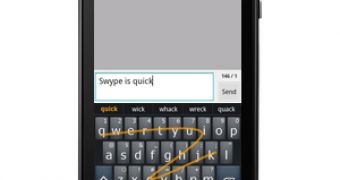 Swype Beta for Android (screenshot)