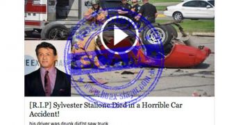 Sylvester Stallone Died in Horrible Car Accident – Facebook Scam