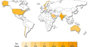 These are the countries where Symantec discovered malicious activity