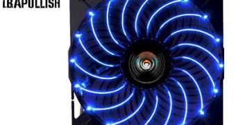 An Enermax LED fan in full glory