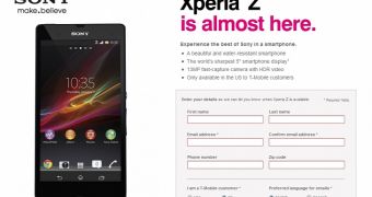 Xperia Z coming soon at T-Mobile