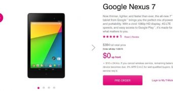Grab your Nexus 7 for free from T-Mobile with a two-year plan