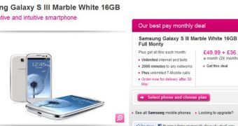 Marble White Samsung Galaxy S III