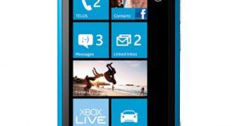 Cyan Nokia Lumia 800