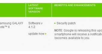 Android software updates list
