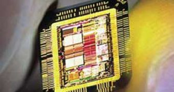 Image of a silicon microchip