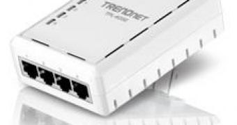 TRENDnet TPL-405e 4-Port 500Mbps Powerline AV adapter