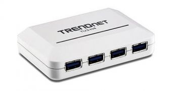 TRENDnet shows off a 4-port USB 3.0 hub