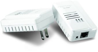 TRENDnet’s compact 200Mbps powerline adapter kit